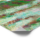 De Japanse voetgangersbrug Claude Monet Poster (Hoek)