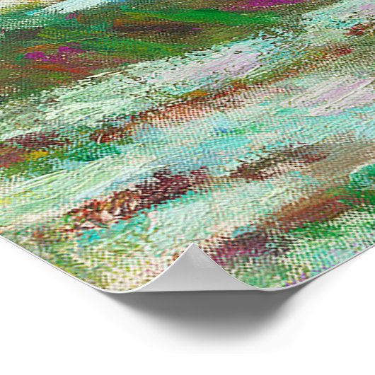 De Japanse voetgangersbrug Claude Monet Poster (Hoek)