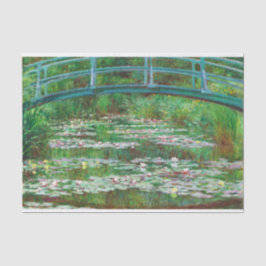 De Japanse voetgangersbrug door Claude Monet decou Tissuepapier