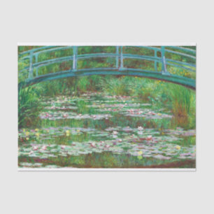 De Japanse voetgangersbrug door Claude Monet decou Tissuepapier