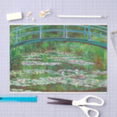 De Japanse voetgangersbrug door Claude Monet decou Tissuepapier (Craft)
