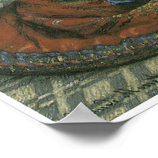 De Japanse vrouw, 1875 Poster (Hoek)