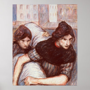 De japonnen, 1898 (pastel op canvas) poster