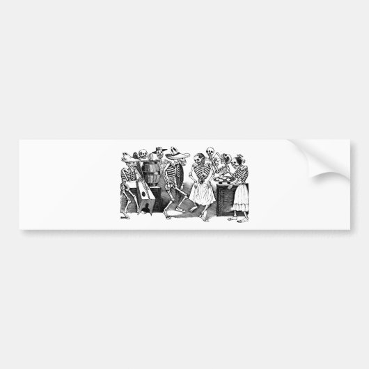 "De Jarabe dansen in de andere wereld" Bumpersticker (Voorkant)