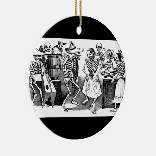 "De Jarabe dansen in de andere wereld" Keramisch Ornament (Rechts)