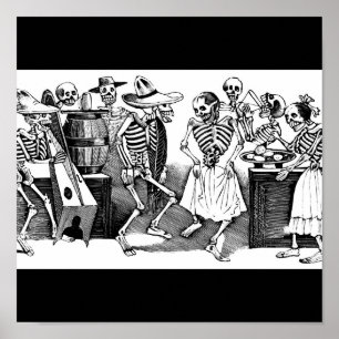 "De Jarabe dansen in de andere wereld" Poster