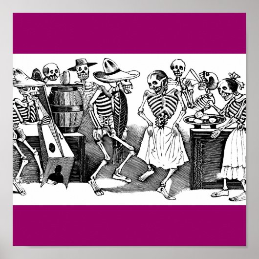 "De Jarabe dansen in de andere wereld" Poster (Voorkant)