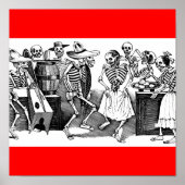 "De Jarabe dansen in de andere wereld" Poster (Voorkant)