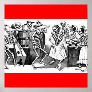 "De Jarabe dansen in de andere wereld" Poster