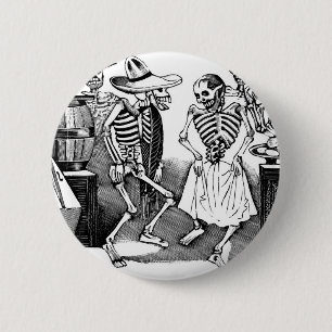 "De Jarabe dansen in de andere wereld" Ronde Button 5,7 Cm