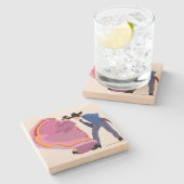 "De Jarabe Tapatio" Stenen Onderzetter (Zijkant)