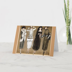 De jaren '20illustratie van de Haute-coutures van Kaart