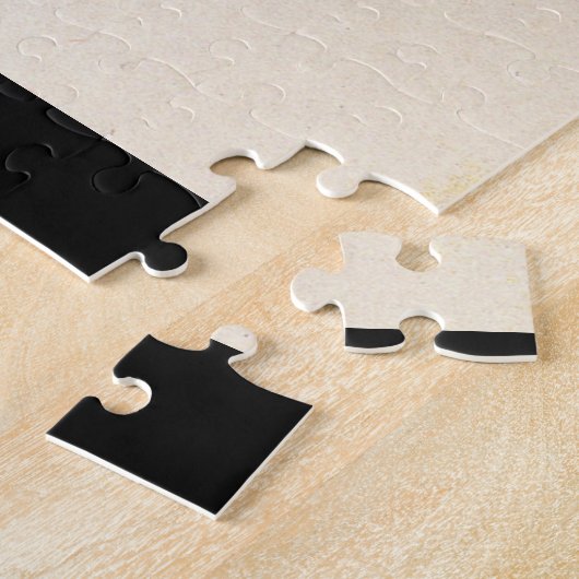 De jaren '30 moeder leeuw en kubsidie silhouette legpuzzel (Zijkant)