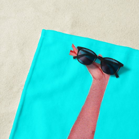 De jaren '50 zwemmen schoonheid met jou. strandlaken (In situ)