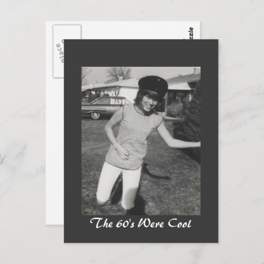 De jaren 60 waren cool briefkaart (Voorkant / Achterkant)