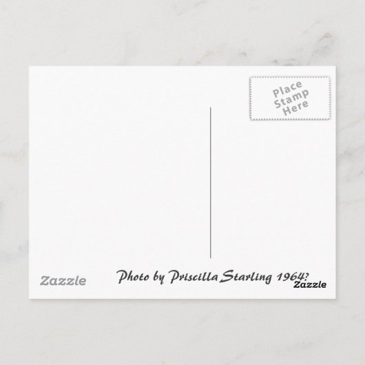 De jaren 60 waren cool briefkaart (Achterkant)