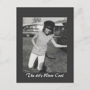 De jaren '60 waren kool briefkaart