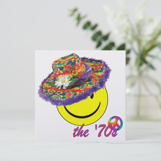 De jaren 70 kaart (Staand voorkant)