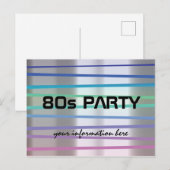 de jaren '80 of jaren '90themapartij of uitnodiging briefkaart (Voorkant / Achterkant)