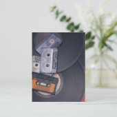 de jaren '80 Retro Cassettebandjes en Briefkaart (Staand voorkant)