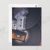 de jaren '80 Retro Cassettebandjes en Briefkaart (Voorkant / Achterkant)