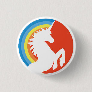 de jaren '80 Retro Eenhoorn en Button van de