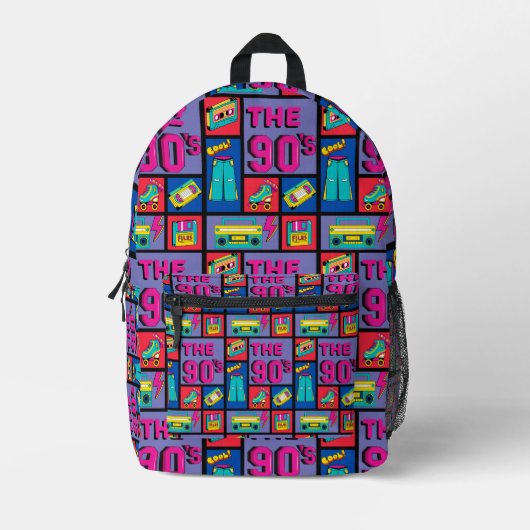 De jaren '90 bedrukte rugzak (Voorkant)