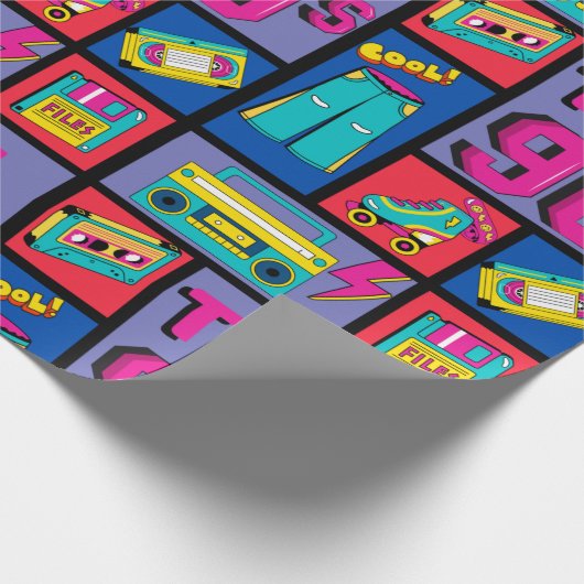 De jaren '90 cadeaupapier (Hoek)