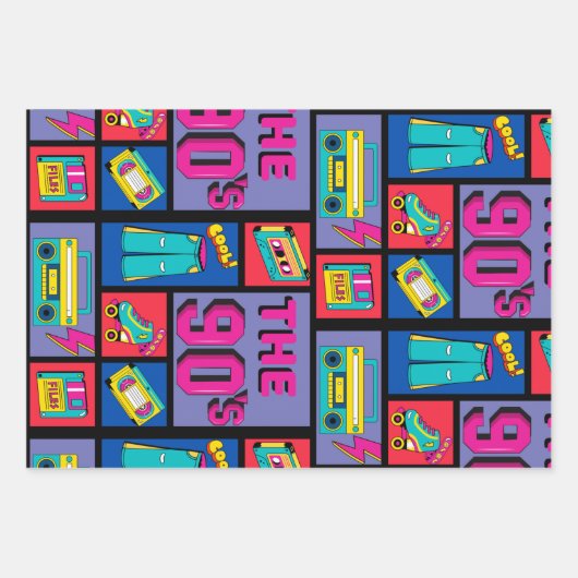 De jaren '90 inpakpapier vel (Voorkant 3)