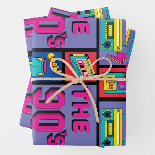 De jaren '90 inpakpapier vel (In situ)