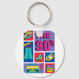 De jaren 90 sleutelhanger