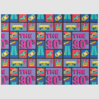 De jaren '90 tissuepapier