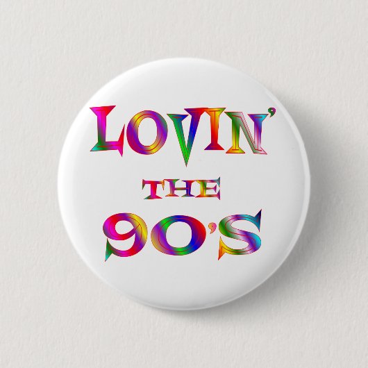 De jaren '90 verlaten ronde button 5,7 cm (Voorkant)