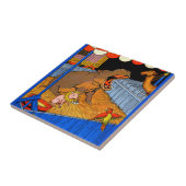 De jaren dertig huilen hippopotamus en vrienden tegeltje (Zijkant)