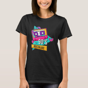De jaren negentig van de vorige eeuw nostalgisch t-shirt