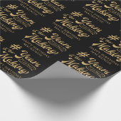 De JAREN van de verjaardag in het het MAKEN manusc Cadeaupapier (Hoek)