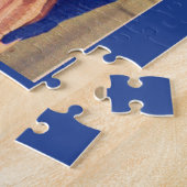 De jaren vijftig mooi in blauw legpuzzel (Zijkant)