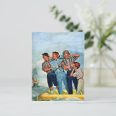 de jaren vijftig van de vorige eeuw houden het sir briefkaart (Staand voorkant)