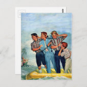 de jaren vijftig van de vorige eeuw houden het sir briefkaart (Voorkant / Achterkant)