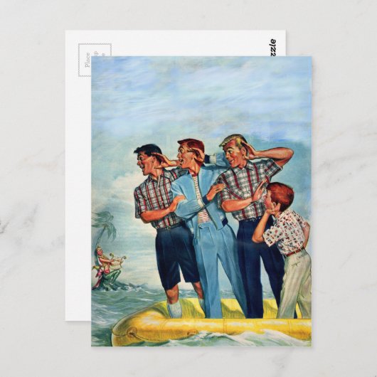 de jaren vijftig van de vorige eeuw houden het sir briefkaart (Voorkant / Achterkant)