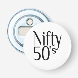 De jaren vijftig zijn mooi button flesopener