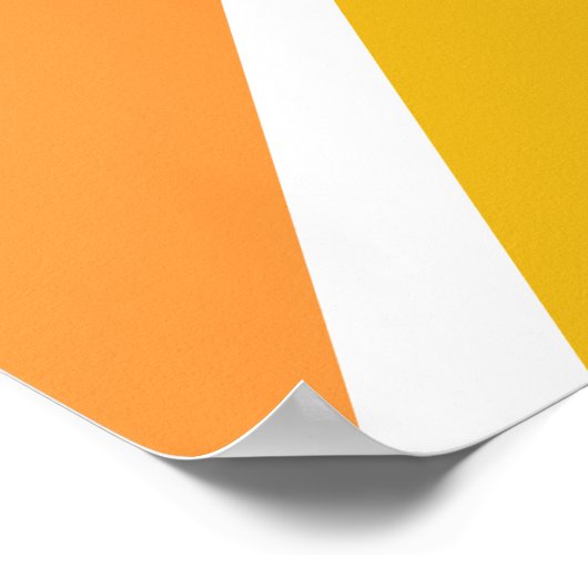 De jaren zeventig hippie modern sunburst poster (Hoek)