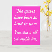 De jaren zijn Vriendelijk aan u birthay kaart (Gele Bloem)