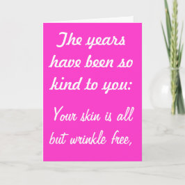 De jaren zijn Vriendelijk aan u birthay kaart