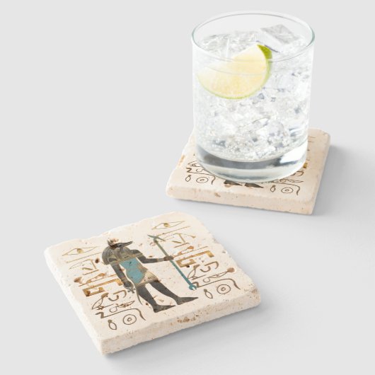 De jas stenen onderzetter (Zijkant)