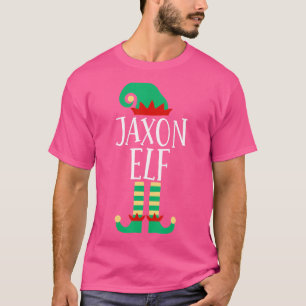 De Jaxon Elf familie komt overeen met de kerstpyja T-shirt