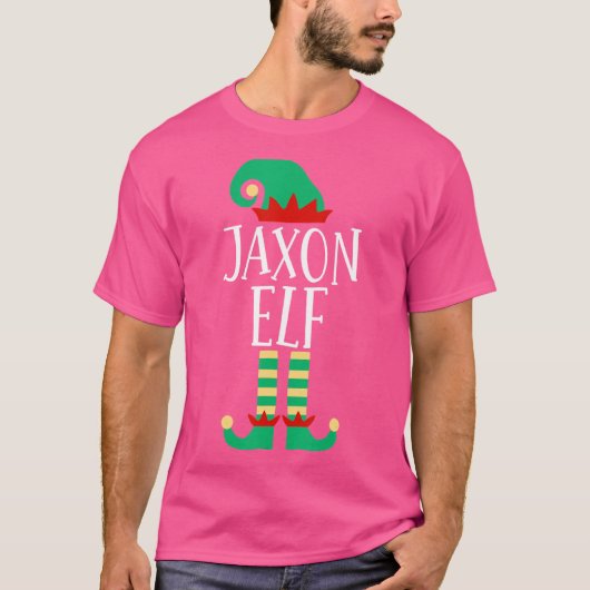 De Jaxon Elf familie komt overeen met de kerstpyja T-shirt (Voorkant)