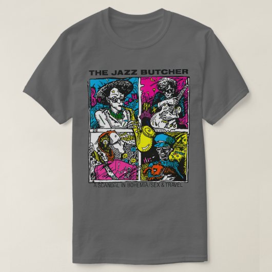 De Jazz Butcher 8 T-shirt (Design voorkant)