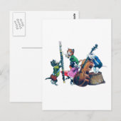 De Jazz Cats Band Briefkaart (Voorkant / Achterkant)