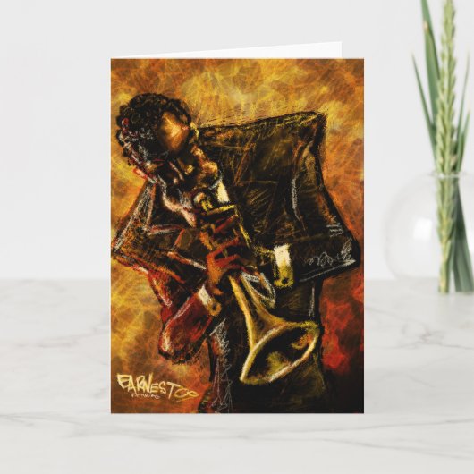 De jazz werkt Kaart (Voorkant)